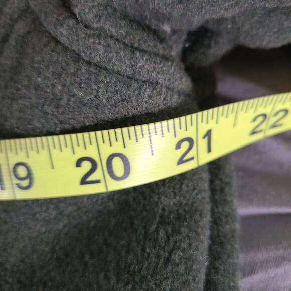 Woolrich Women's Size M Hunter Green Wool Full-Zip Jacket Plaid Collar Lining - Picture 10 of 13